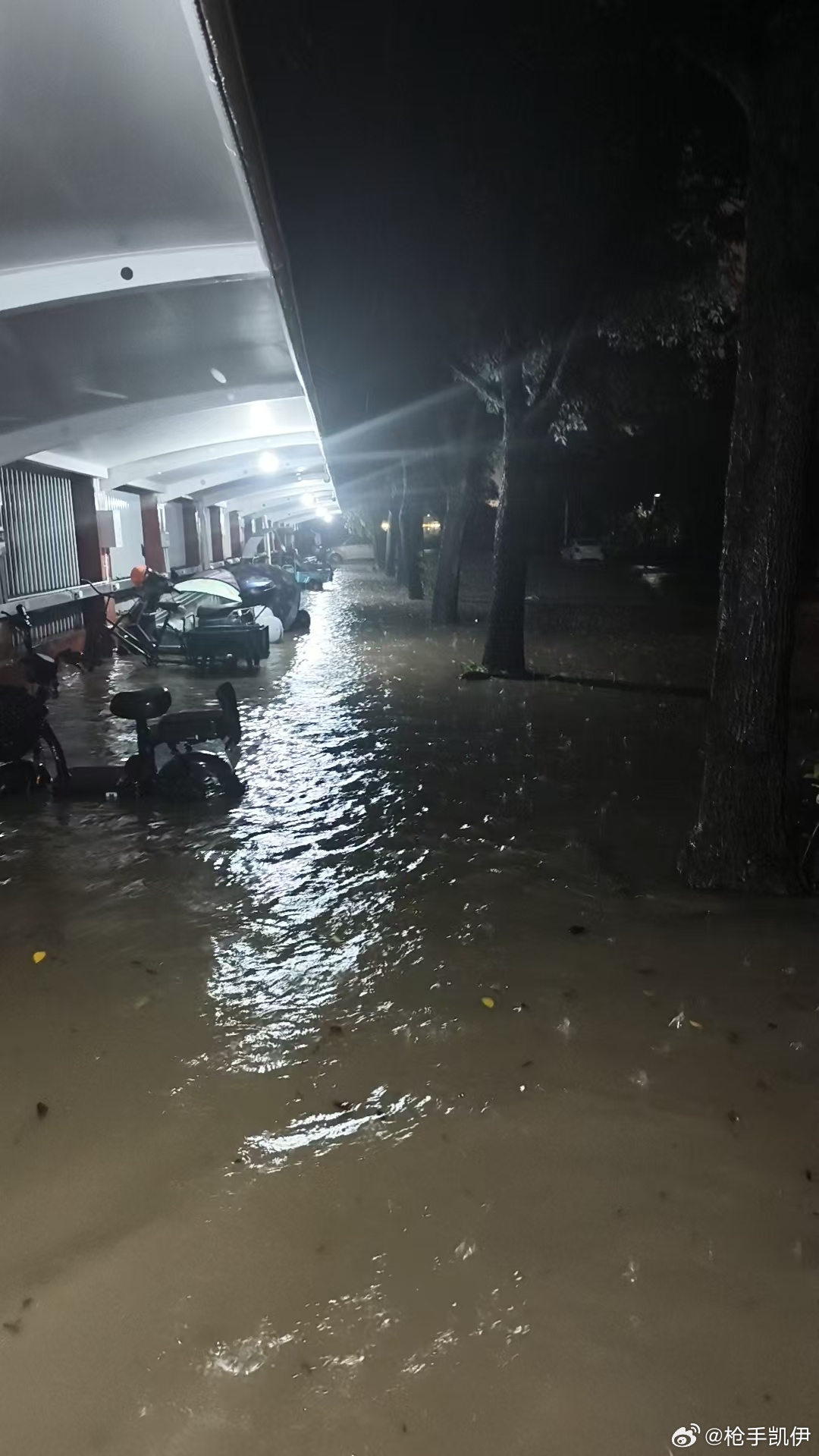 没想到啊今年来的三次台风抵不上这波一天一夜的大雨，好多地下室被淹了[允悲]～ ​