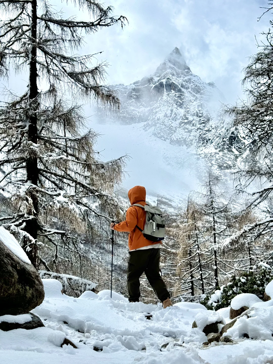 11.4实拍 | 毕棚沟下雪了美到nextlevel…