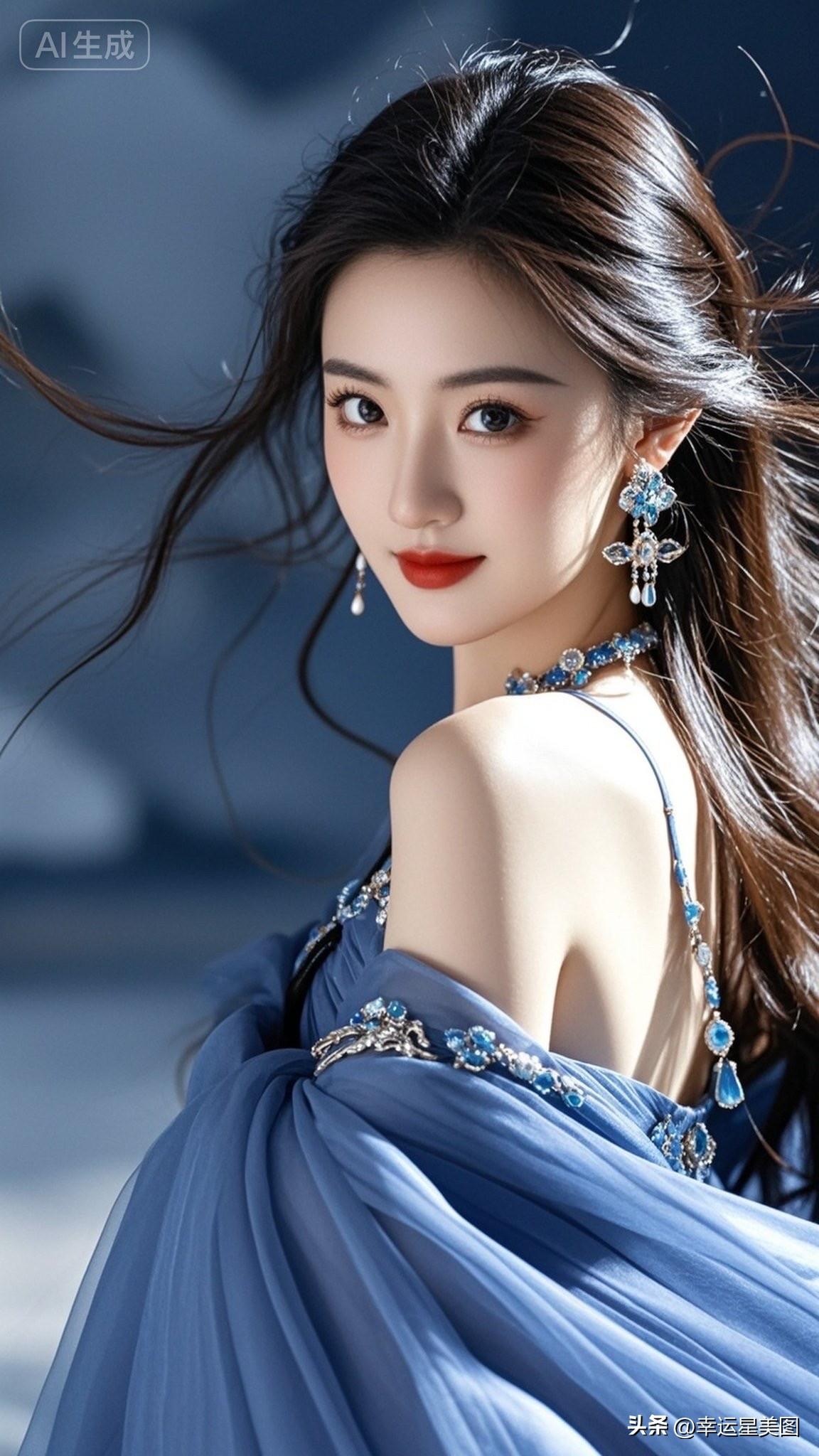 梦幻蓝调，优雅女神，闪耀珠宝，惊艳一瞥