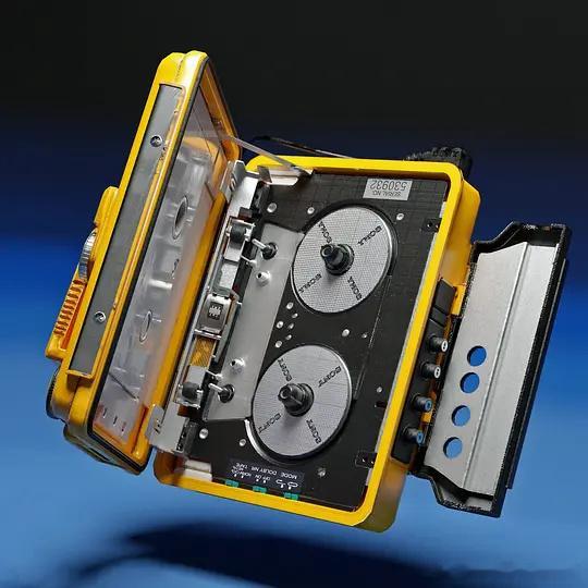 1987 Sony WM-F107 Solar Walkman 