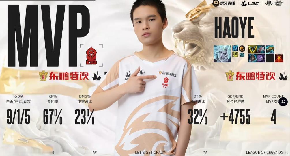 【传奇杯S3 CS 0-3 BL 】本场比赛MVP给到Haoye！竞技游戏英雄联