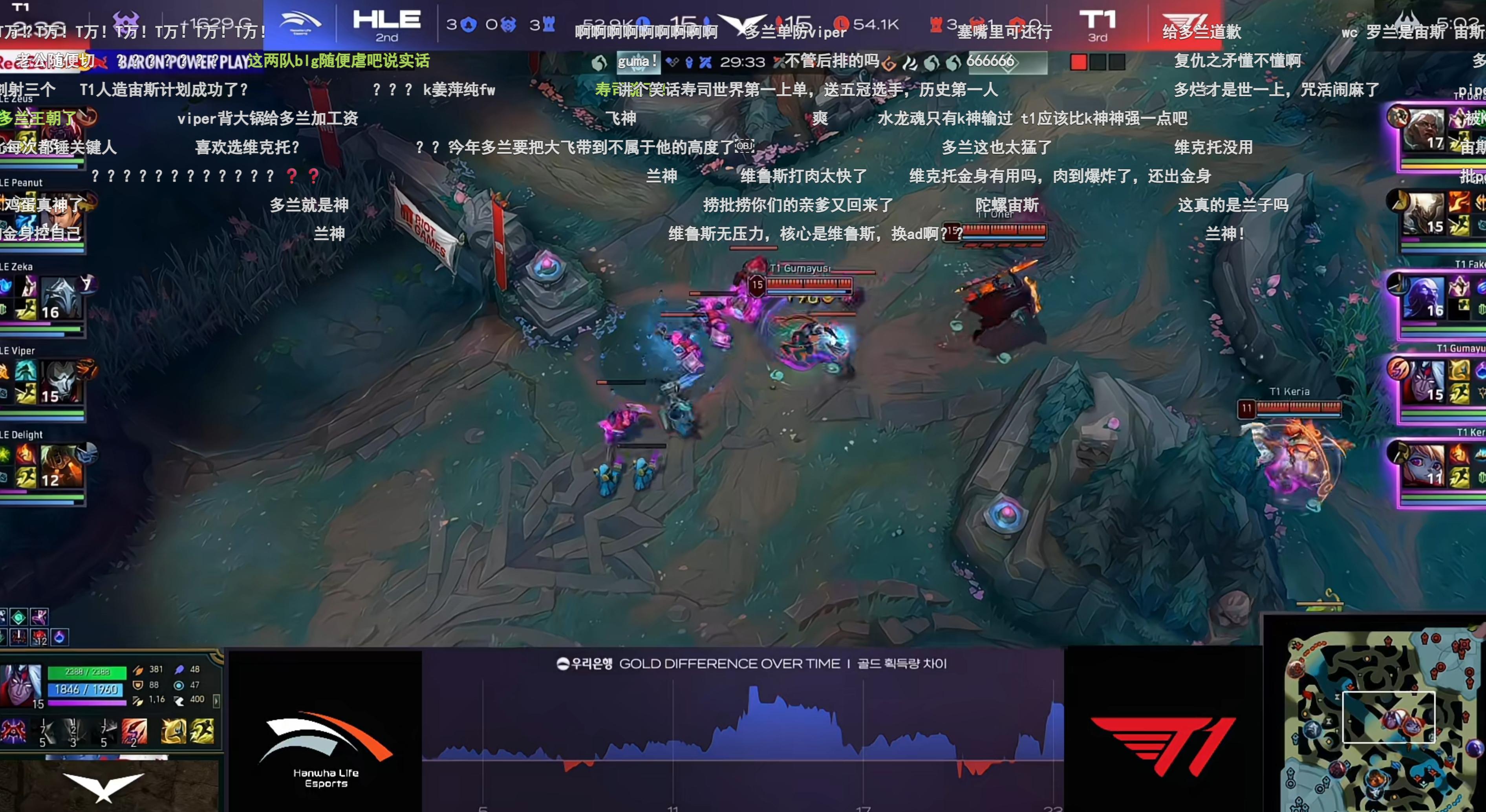 多兰到T1后直接成神了[笑cry] ​​​