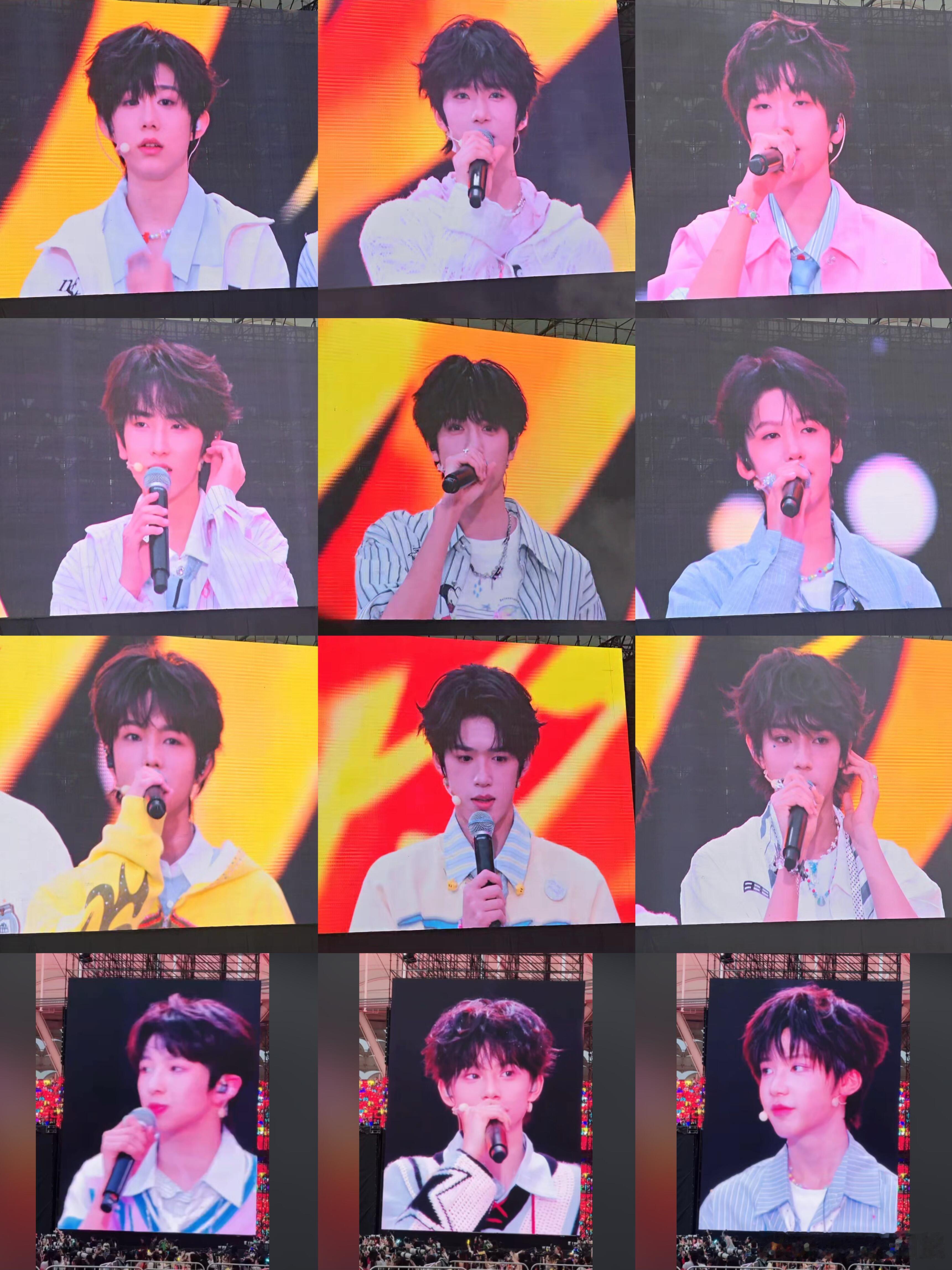 TF四代新年音乐会day2大屏怼脸生图官俊臣、张桂源、张函瑞、王橹杰、李嘉森、左