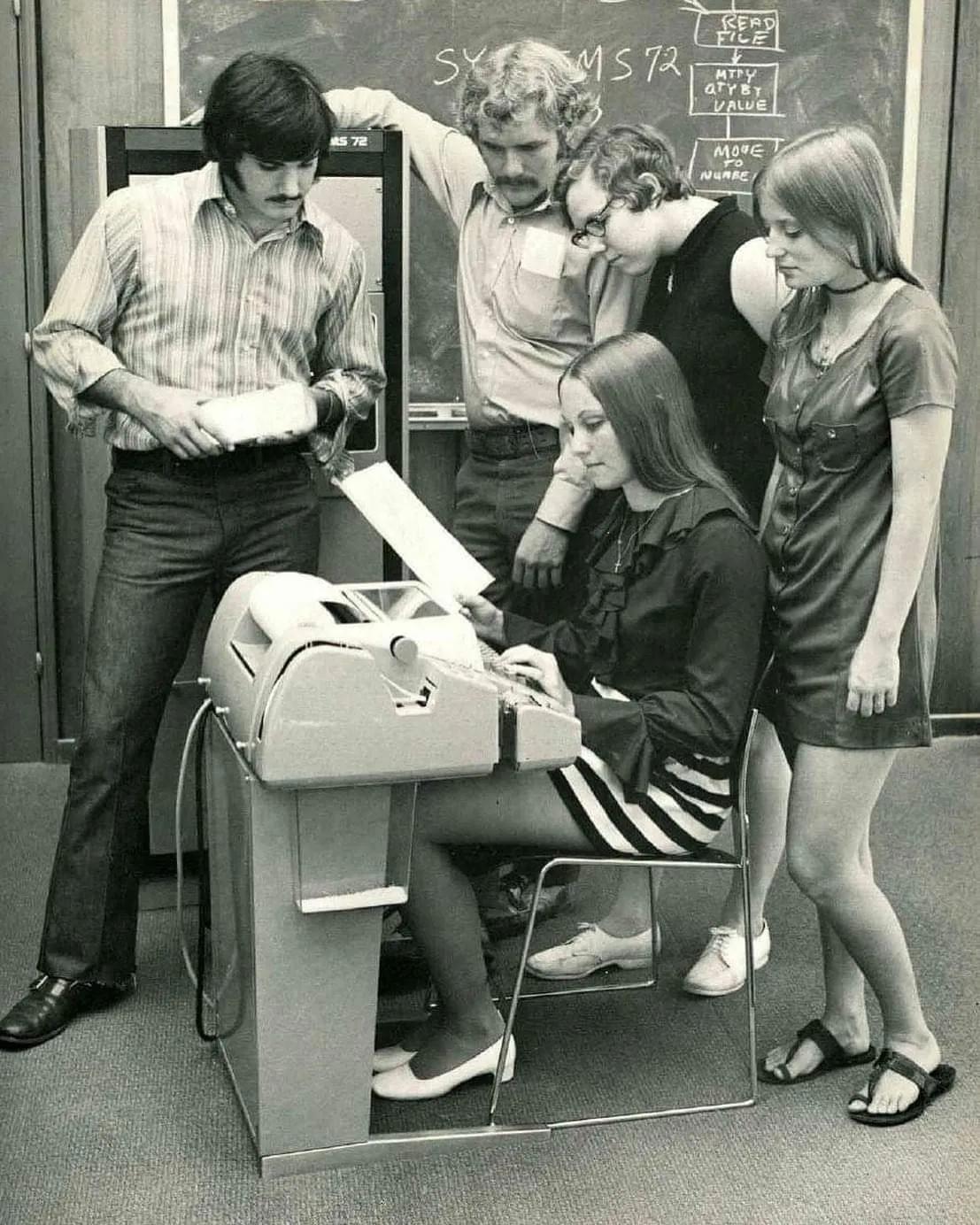 #岁月留影# Computer class (1972)