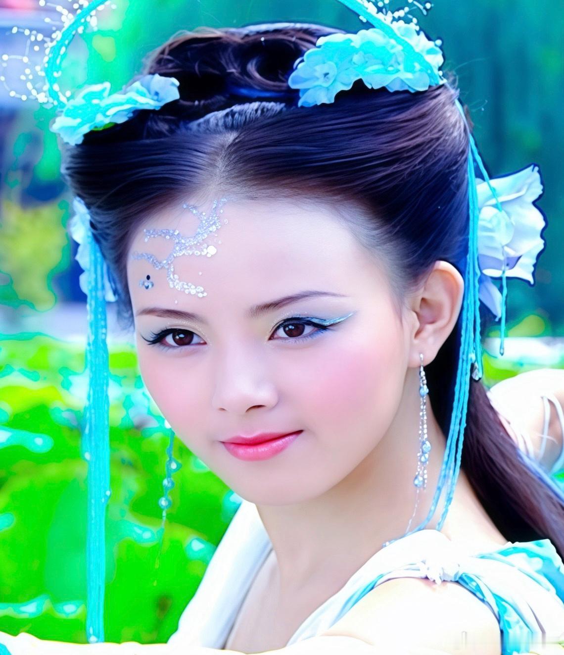 欢天喜地七仙女  欢天喜地七仙女· 六公主蓝儿🧚♀️六仙女第二组古装美图