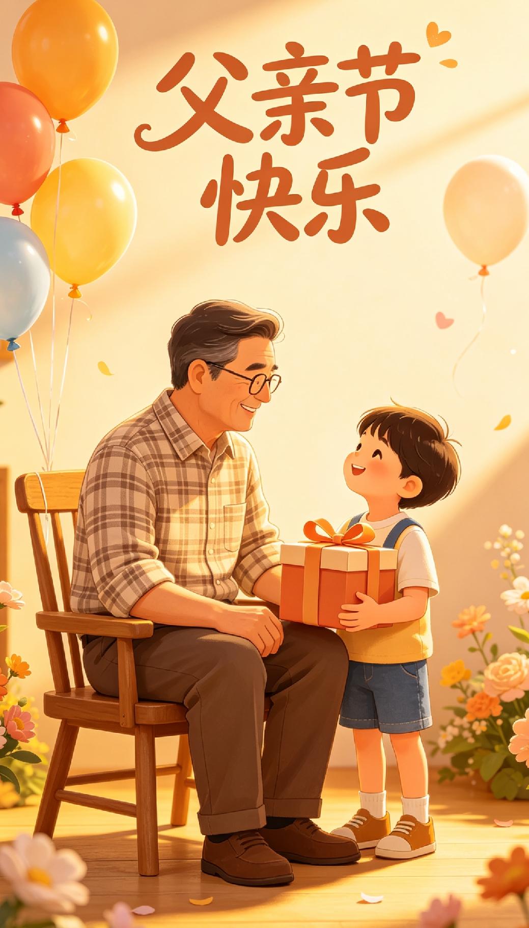 今天是父亲节，与热热闹闹的母亲节相比，父亲节显得颇为冷清。
既没有鲜花，也没有礼