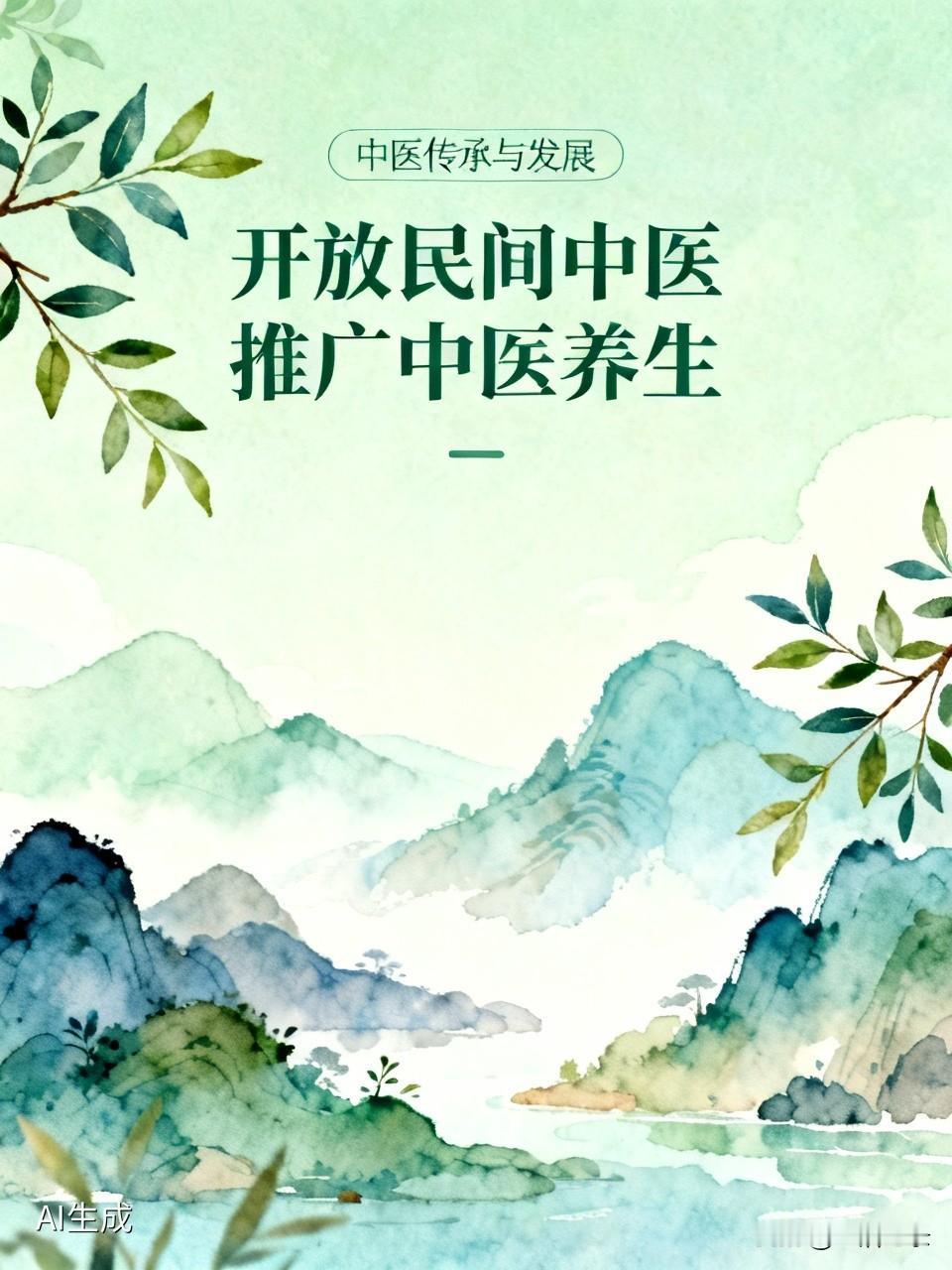 想让中医强大不衰落，开放祖传民间中医和推广人人学中医养生保健治未病是好办法。民间