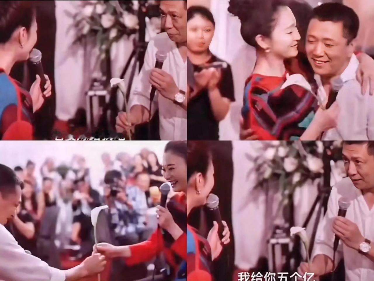 这是徐佳宁求婚时，一句:“老婆嫁给我吧，零花钱随便作”。
李小冉笑得合不拢嘴，按