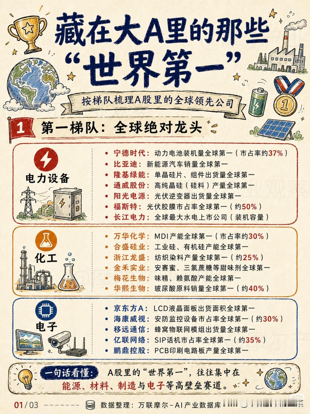 A股藏着一大批全球龙头！但为何很多人拿不住？
 
不少股民选股总盯着海外巨头，却