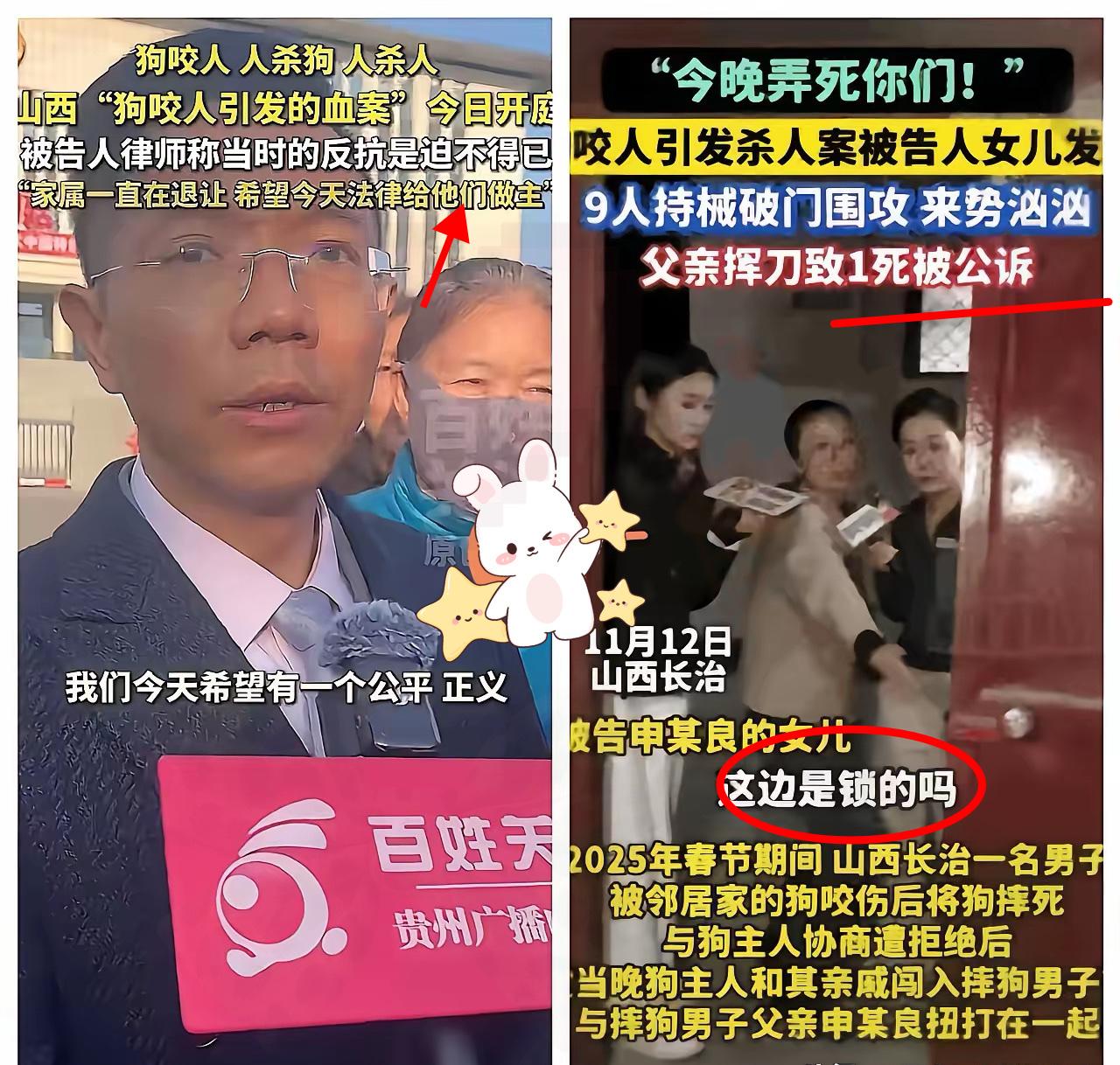 狗咬人血案辩护律师的发言引发热议！

60岁老人面对9人踹门砸窗的突发情况选择反