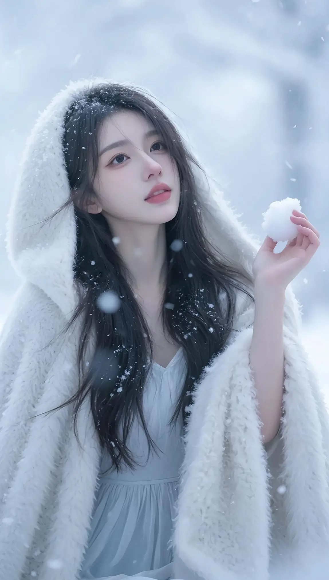雪景里的我，像不像童话里的主角？