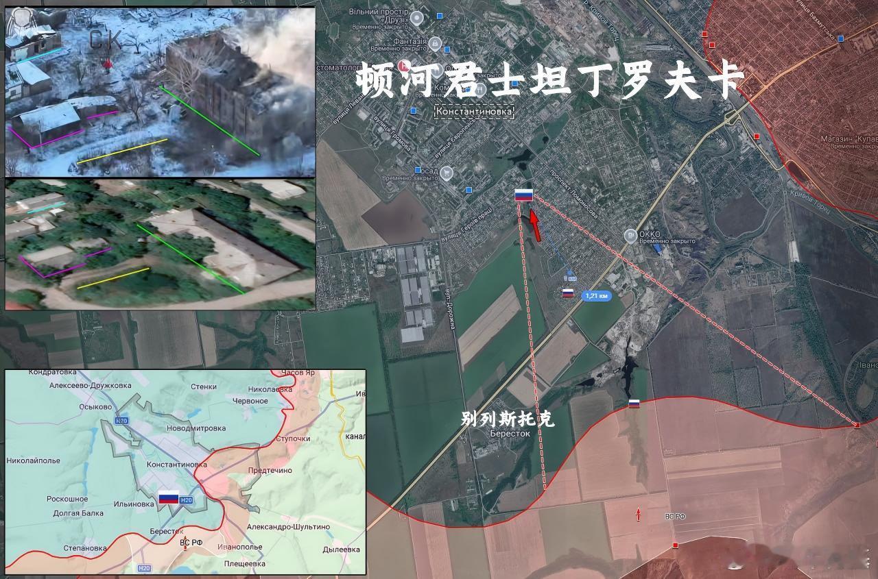 有点儿意思哈，从南面渗透进去了来源：Сливочный каприз俄乌局势新进