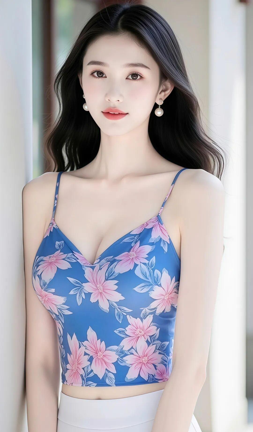 明媚色彩，衬出温婉动人模样发几张温柔的照片吧 吊带穿搭＃吊带分享 吊带温柔风穿搭