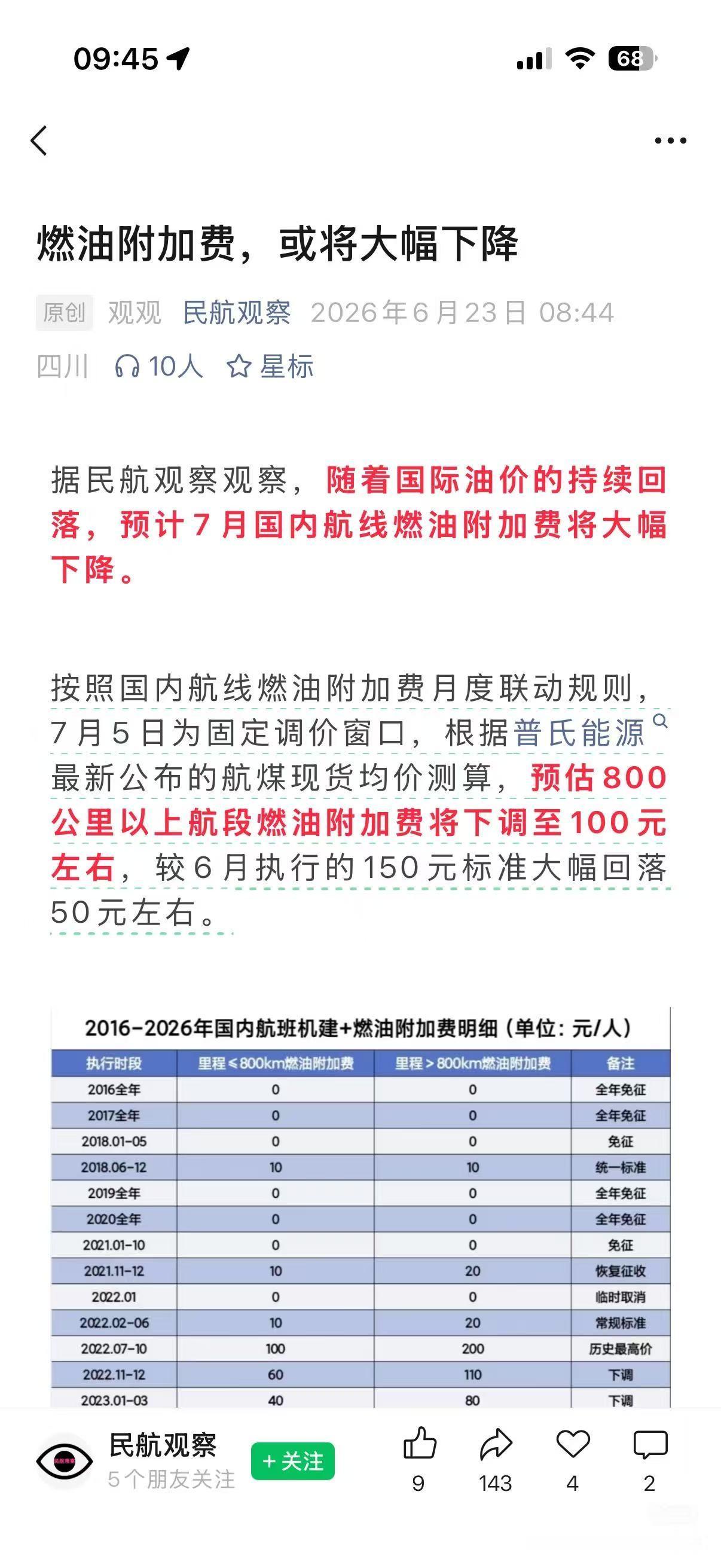 7.5燃油或将下调广州或许可以再等等买