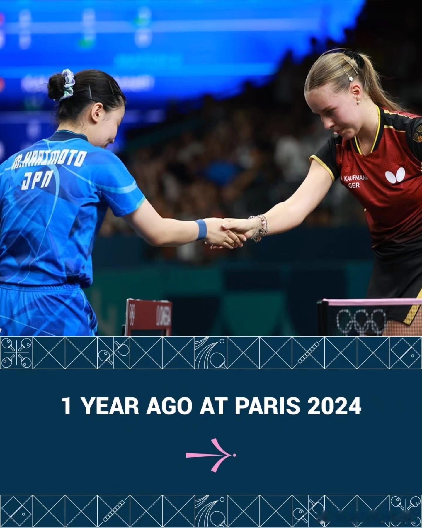 ITTF：⭐️一年前在巴黎奥运会202416岁的张本美和成为2024年巴黎最年轻
