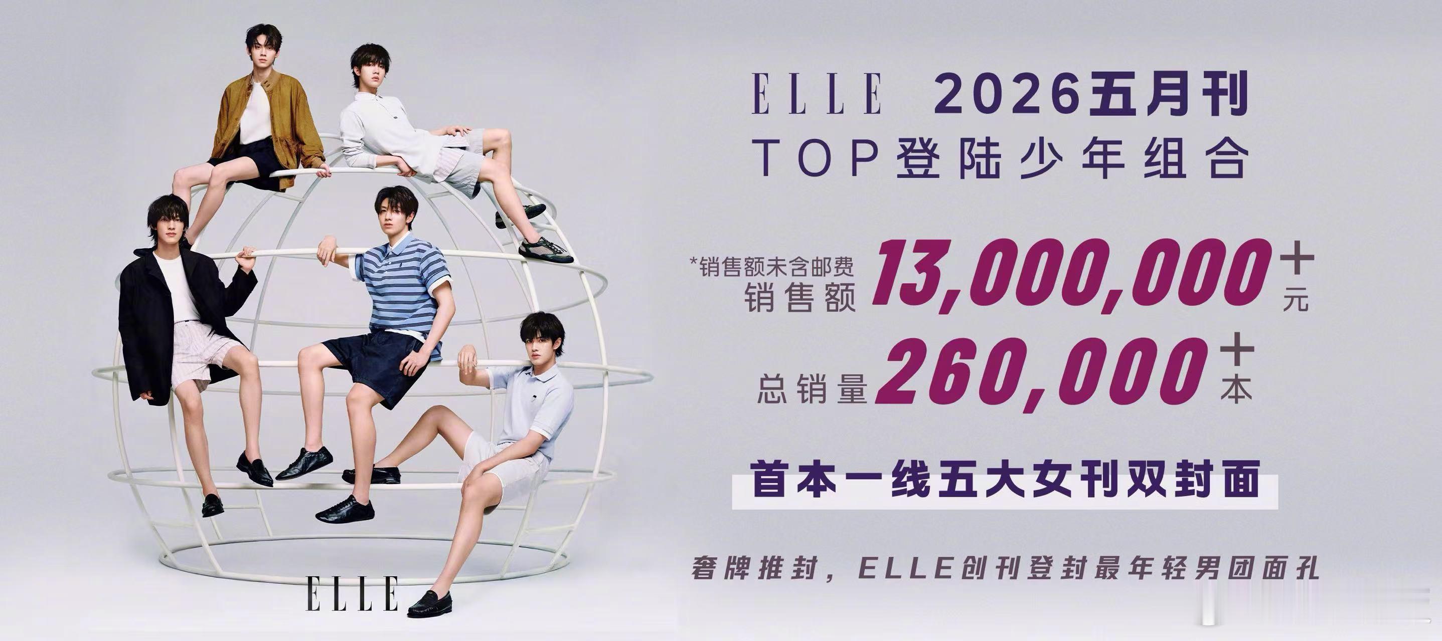 TOP登陆少年组合ELLE战报TOP杂志卖了26万本 不愧是全能新生代！TOP登