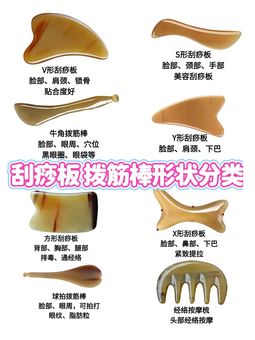 牛角刮痧板厚度形状怎么选？全方位攻略