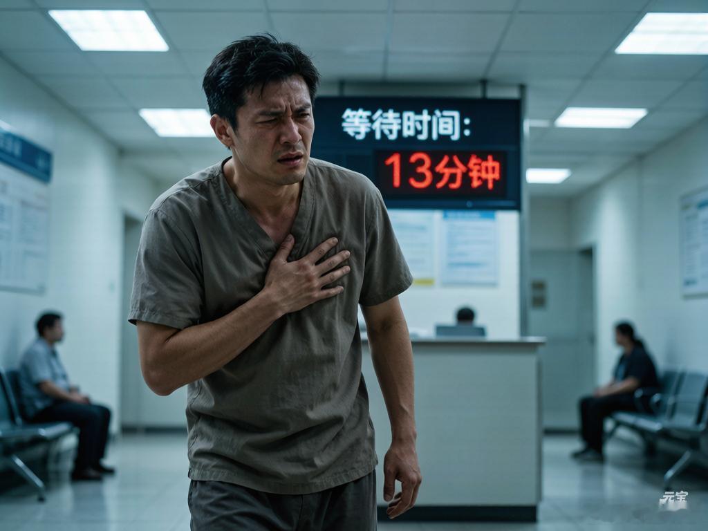 男子胸痛挂号13分钟医生出现这条热搜看得人后背一阵发凉又一阵暖！突发胸痛可不是小