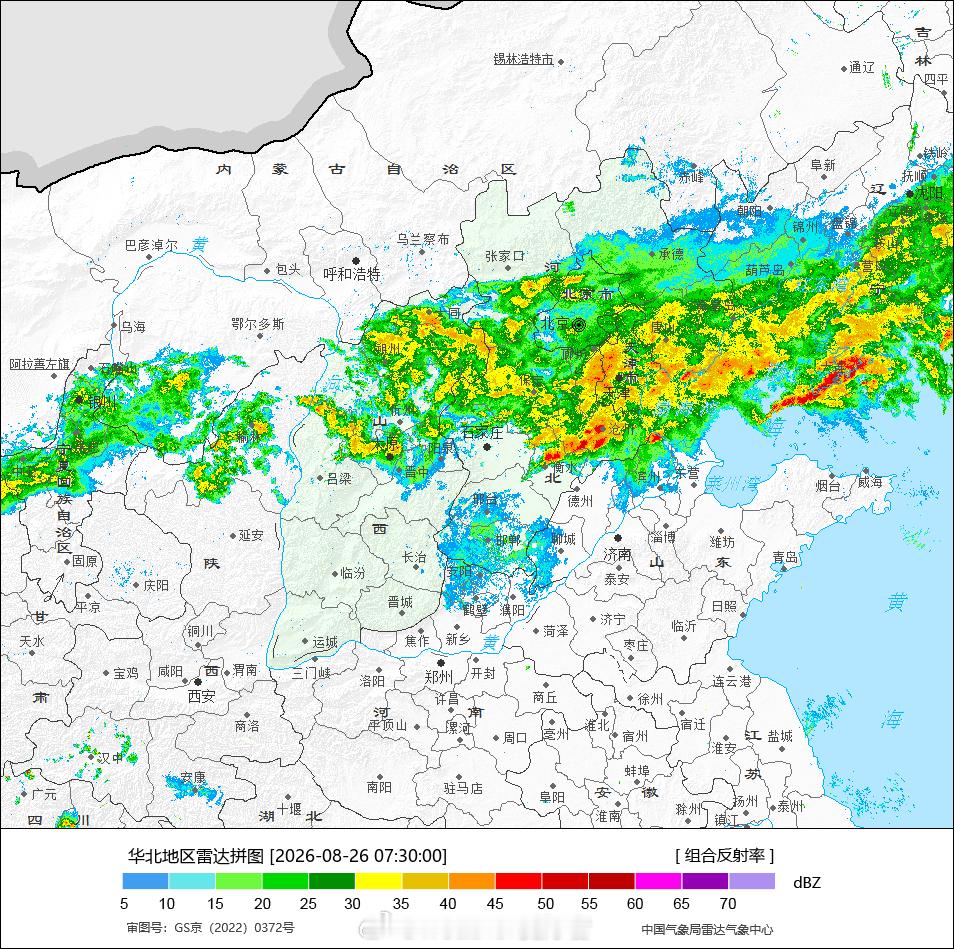 气象观察团 昨天下午以来，京津冀附近是出现了中到大雨，部分地区暴雨，河北沧州局地