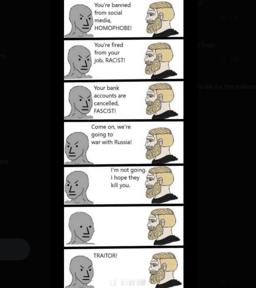 德国和英国政府在招募白人男性入伍参战以对抗俄罗斯的战争方面遇到了困难。原因至今仍