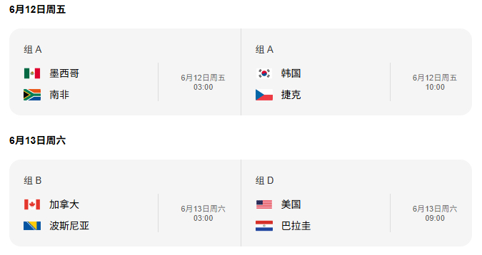 美加墨揭幕战世界杯