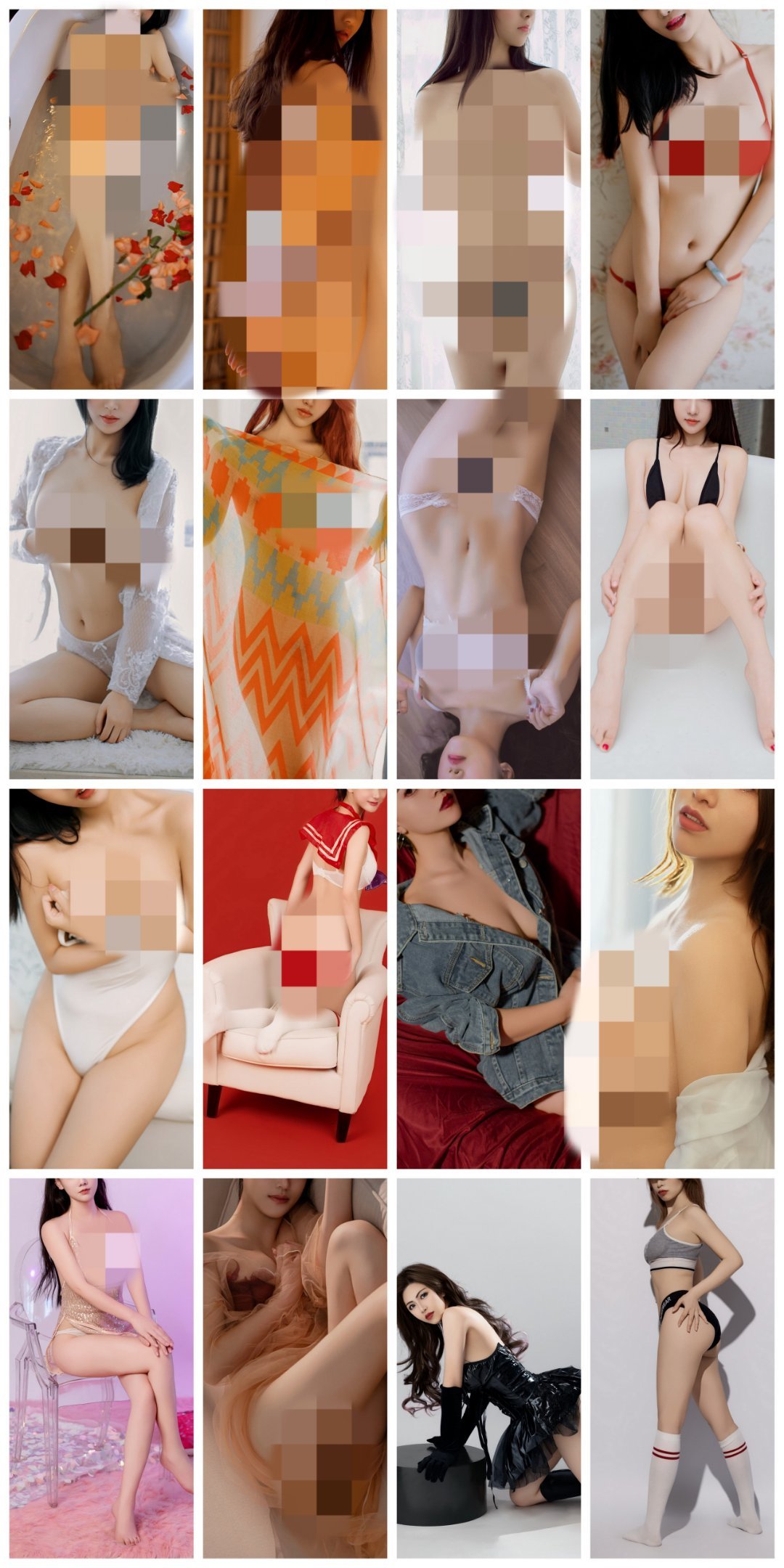 订阅私房写真上新！这期精选了过去一年16位模特的代表作，总共32p！一期就大饱眼