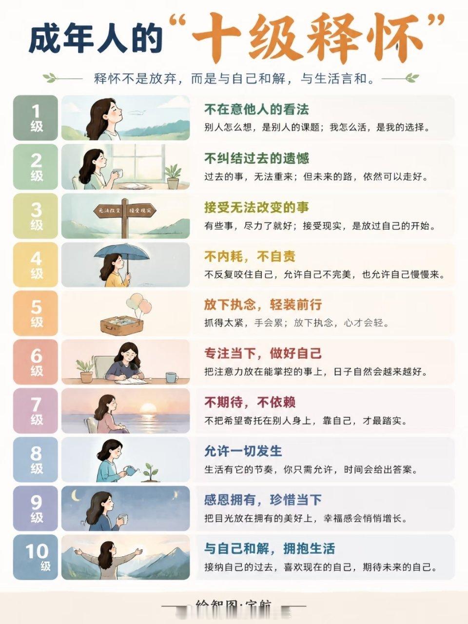 成年人的“十级释怀” 