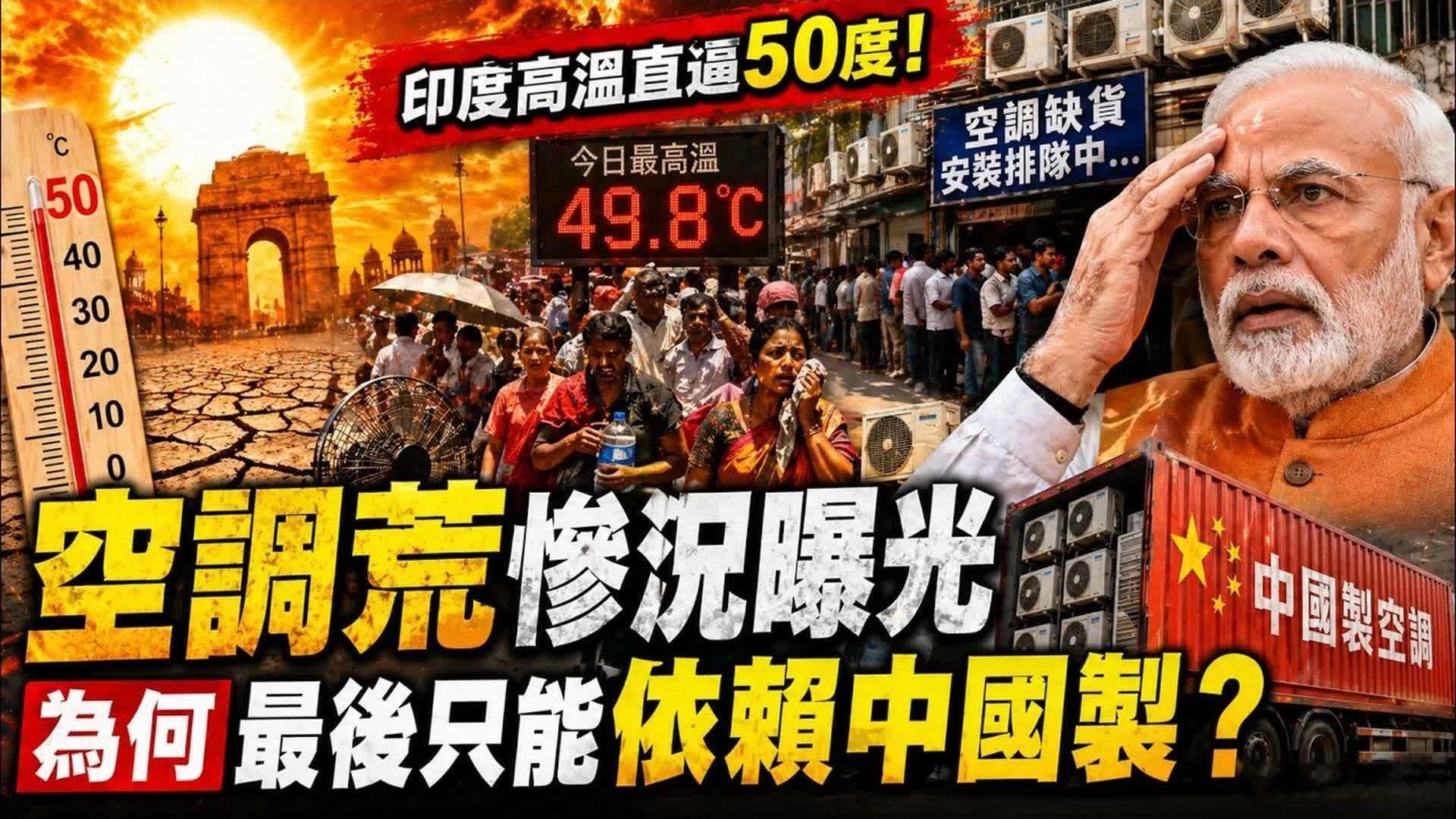 印度为何顶着高温也要限制中国空调 这操作真的看得人拳头硬了，放着物美价廉的中国空