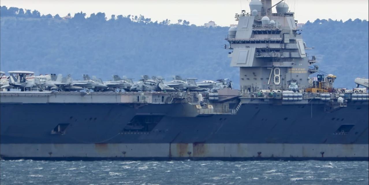 福特号航舰停靠克罗地亚