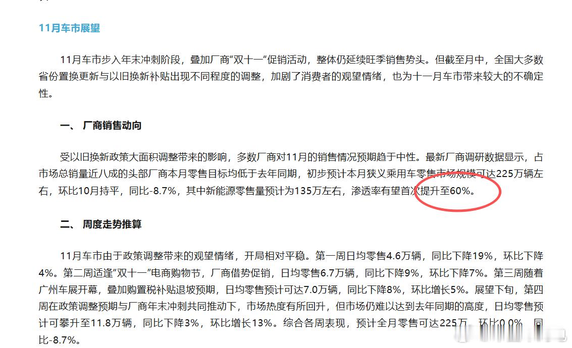 电车销量是油车的1.5倍！不可思议，难以想象，乘用车联合会预估11月狭义乘用车零