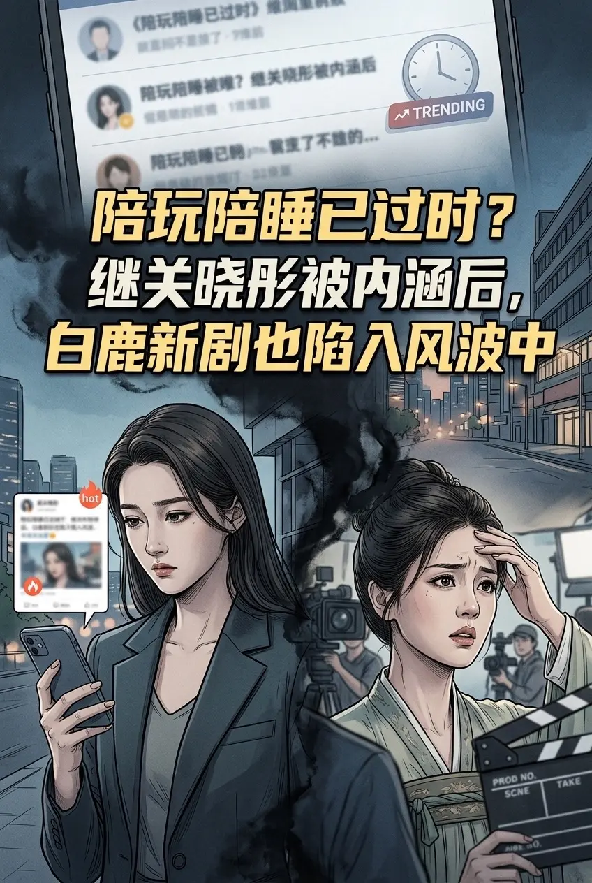 陪玩陪睡已过时？继关晓彤被内涵后，白鹿新。剧也陷入风波中