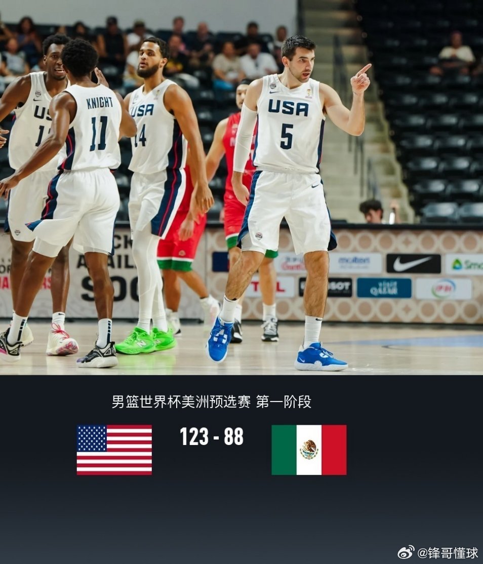 美国男篮123比88墨西哥男篮美国男篮 美国男篮123-88狂胜墨西哥男篮，罗迪