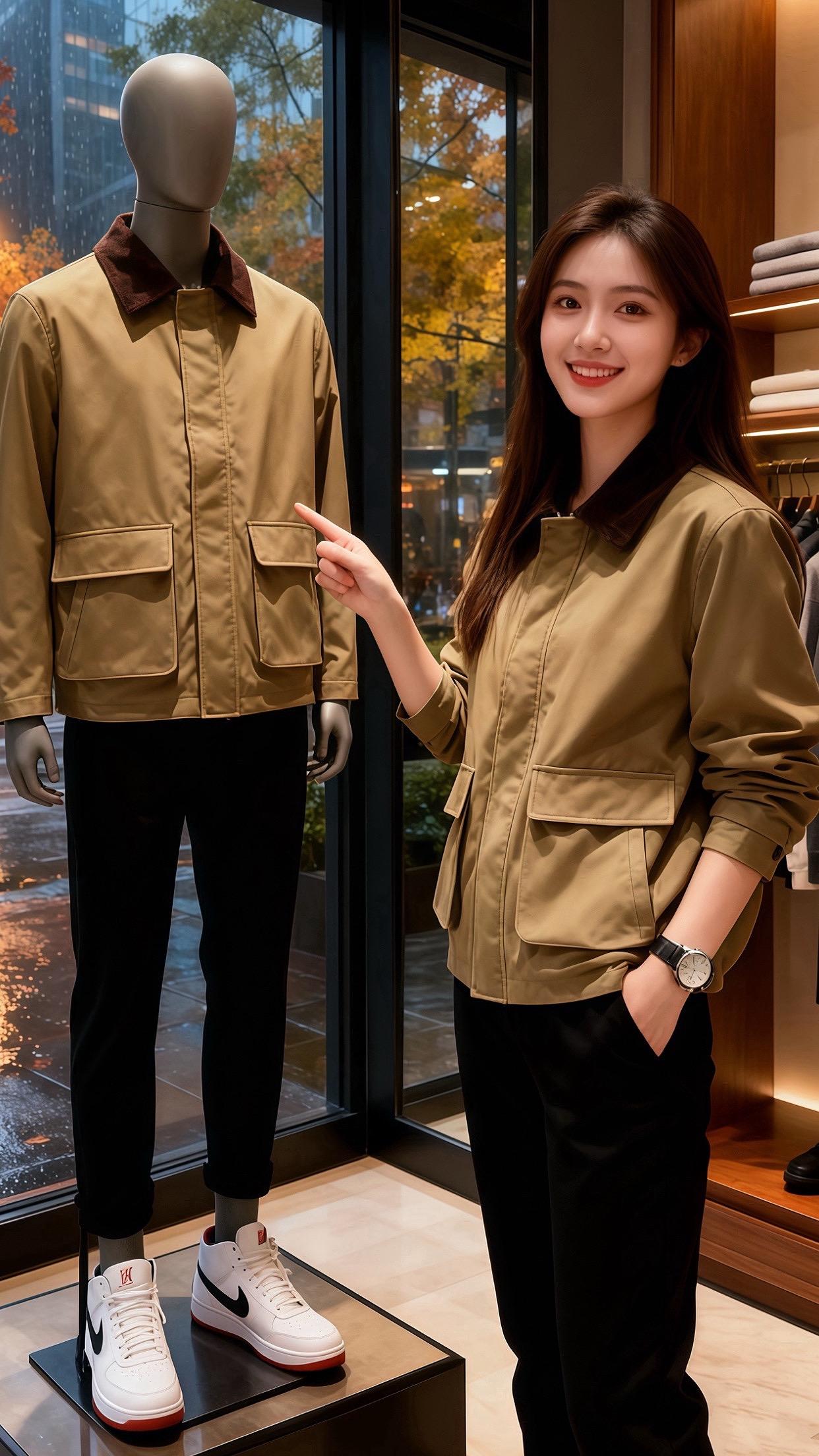 《秋装》  雨丝裹着梧桐叶的潮气漫进店门时，许妍正摸那件卡其外套的翻领...