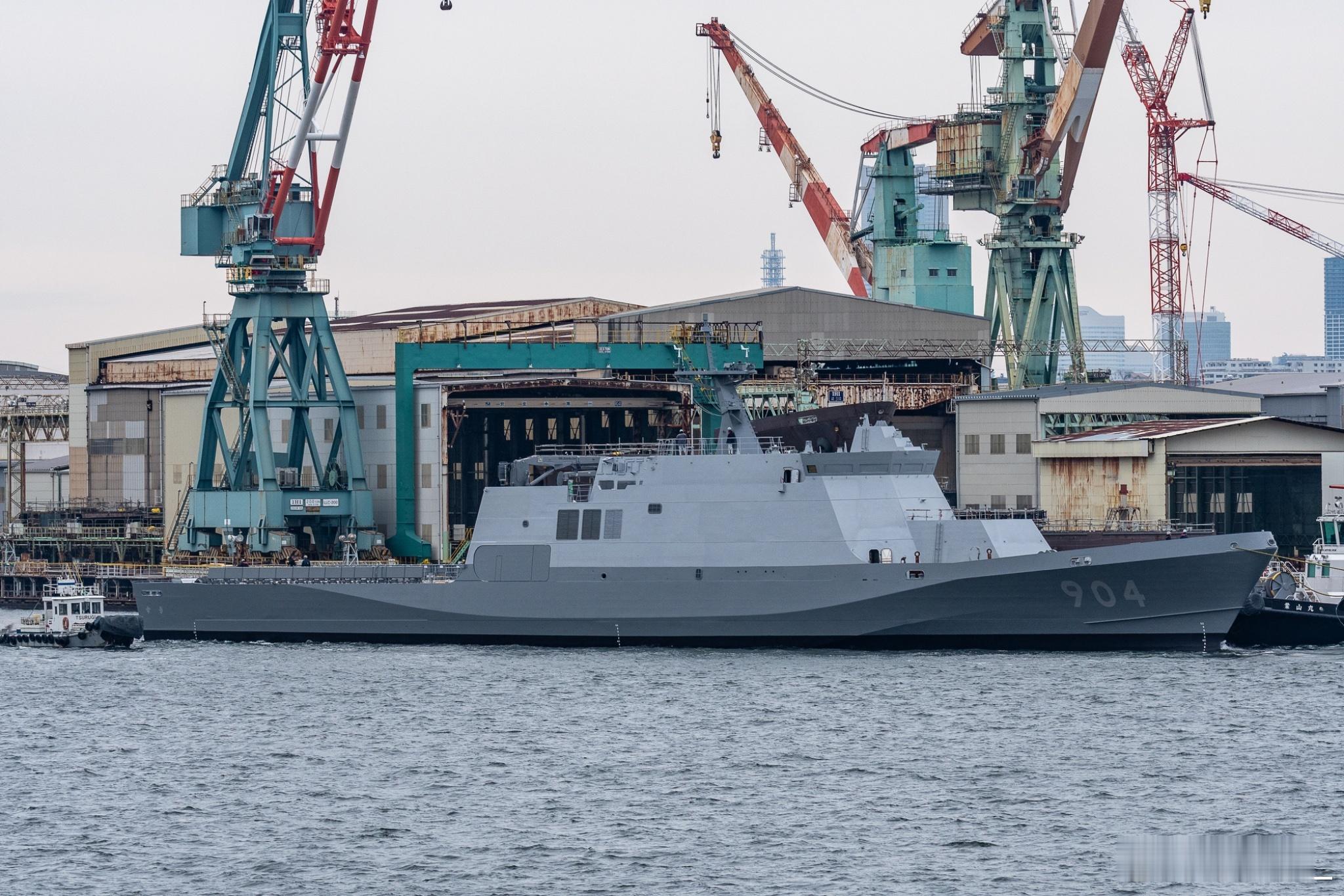 日本海自903“桧”、904“杉”号巡逻舰3月13日在JMU横滨矶子船厂下水。两