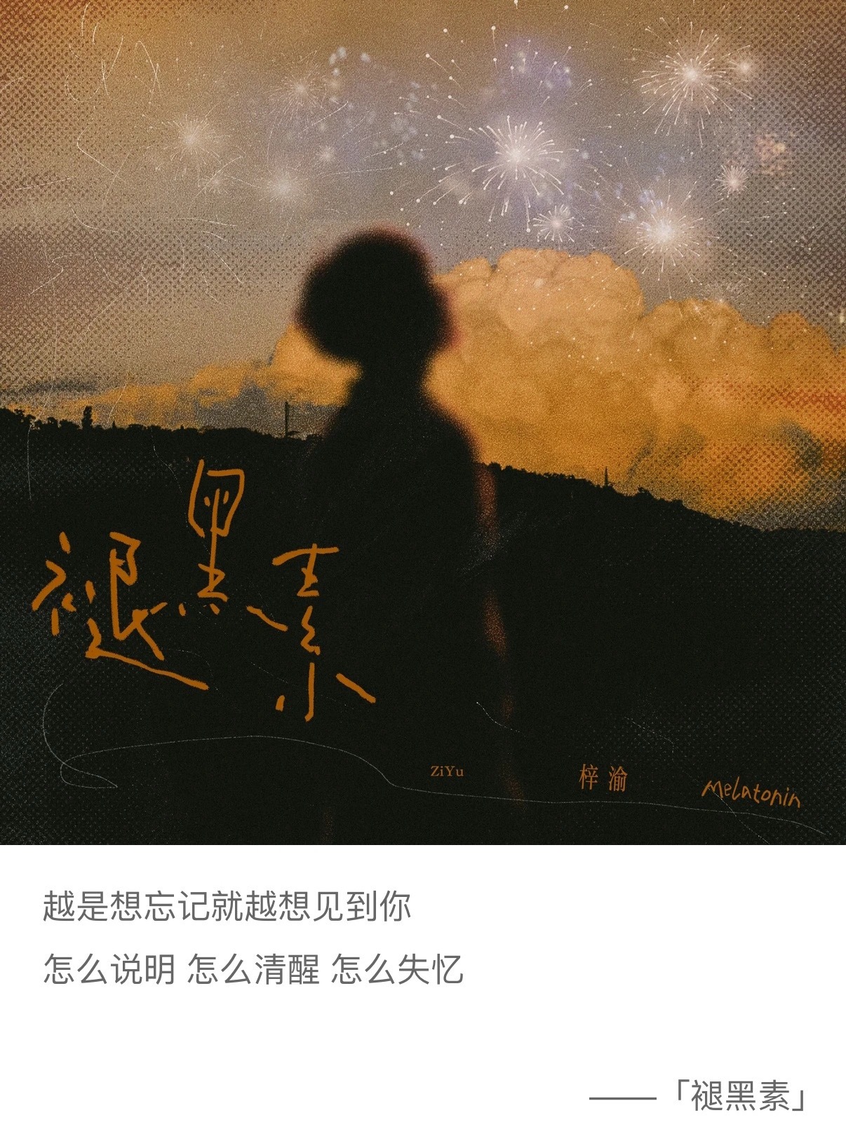 空中绽放的烟花，橙红色晚霞里的云朵，你背着我跑过的山坡，和仍陷在回忆里想念你的小