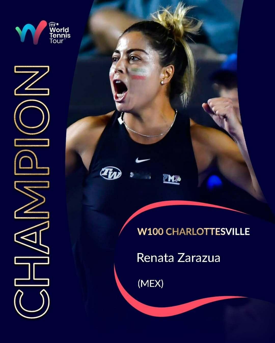 赛季首冠👏W100夏洛茨维尔站决赛，扎拉祖哈以6-1 1-6 7-5击败塔沃尔