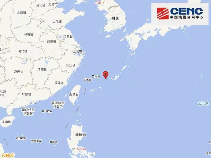 先岛诸岛6.2级地震浙江海域附近6.2级地震，多地震感明显。中国地震台网正式测定