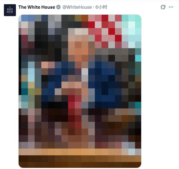 白宫进入抽象洗流量阶段，发这玩意让原本每条只有50-100万的浏览量瞬间激增到2