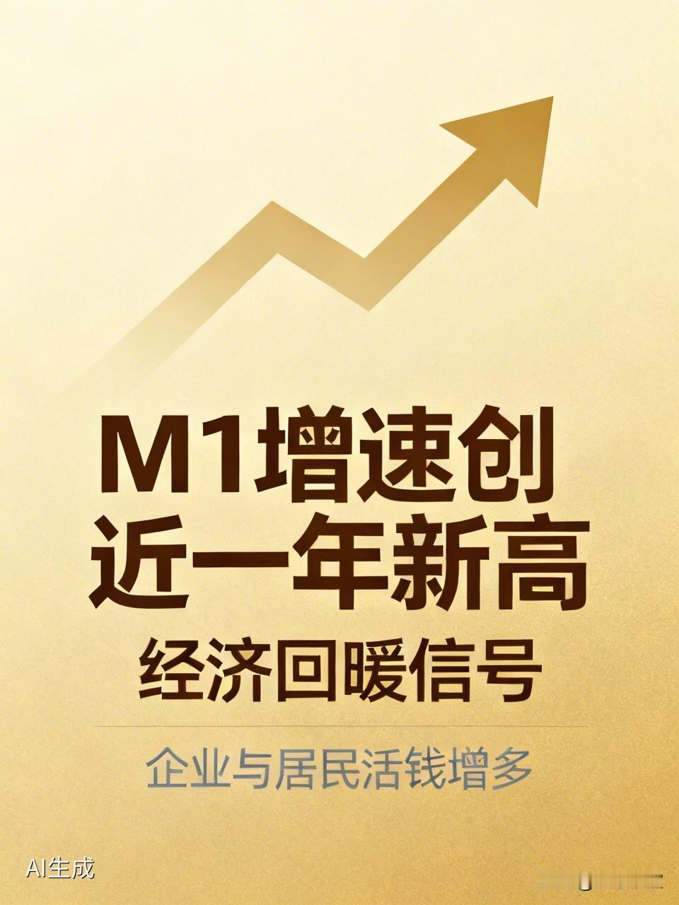央行最新数据：M1增速创近一年新高！经济正在回暖？对咱的钱袋子意味着什么？

 