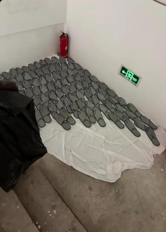 在酒店门口看见的