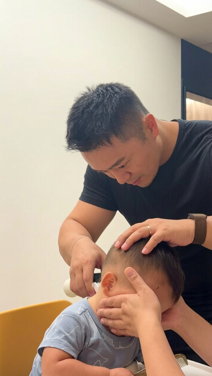 小狗的毛，风仔的毛，都是爸爸剪的[馋嘴][馋嘴] ​​​