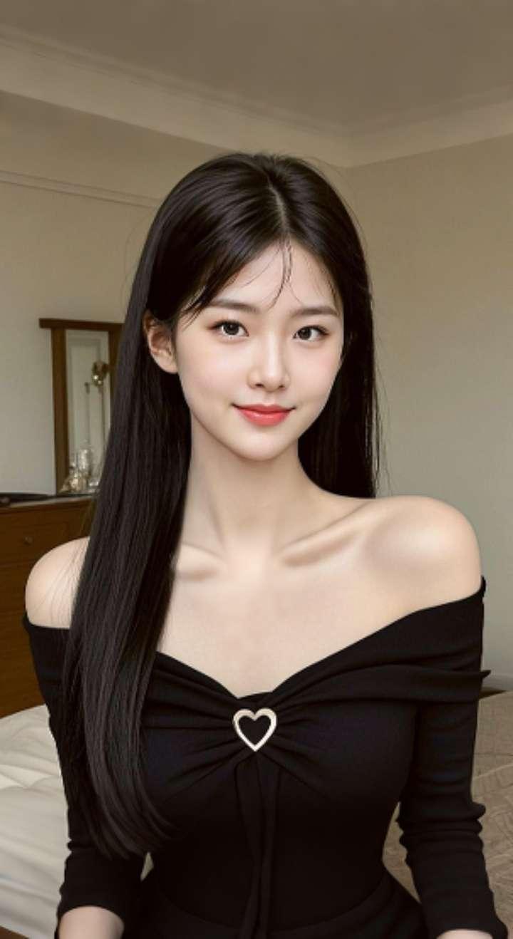 AI扩图 AI纯欲女神风