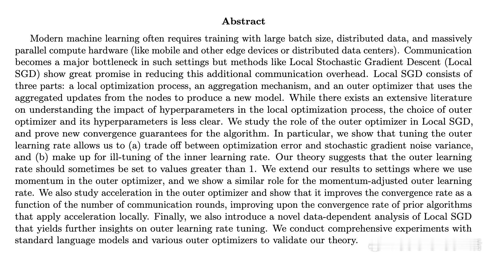 [LG]《Understanding Outer Optimizers in L
