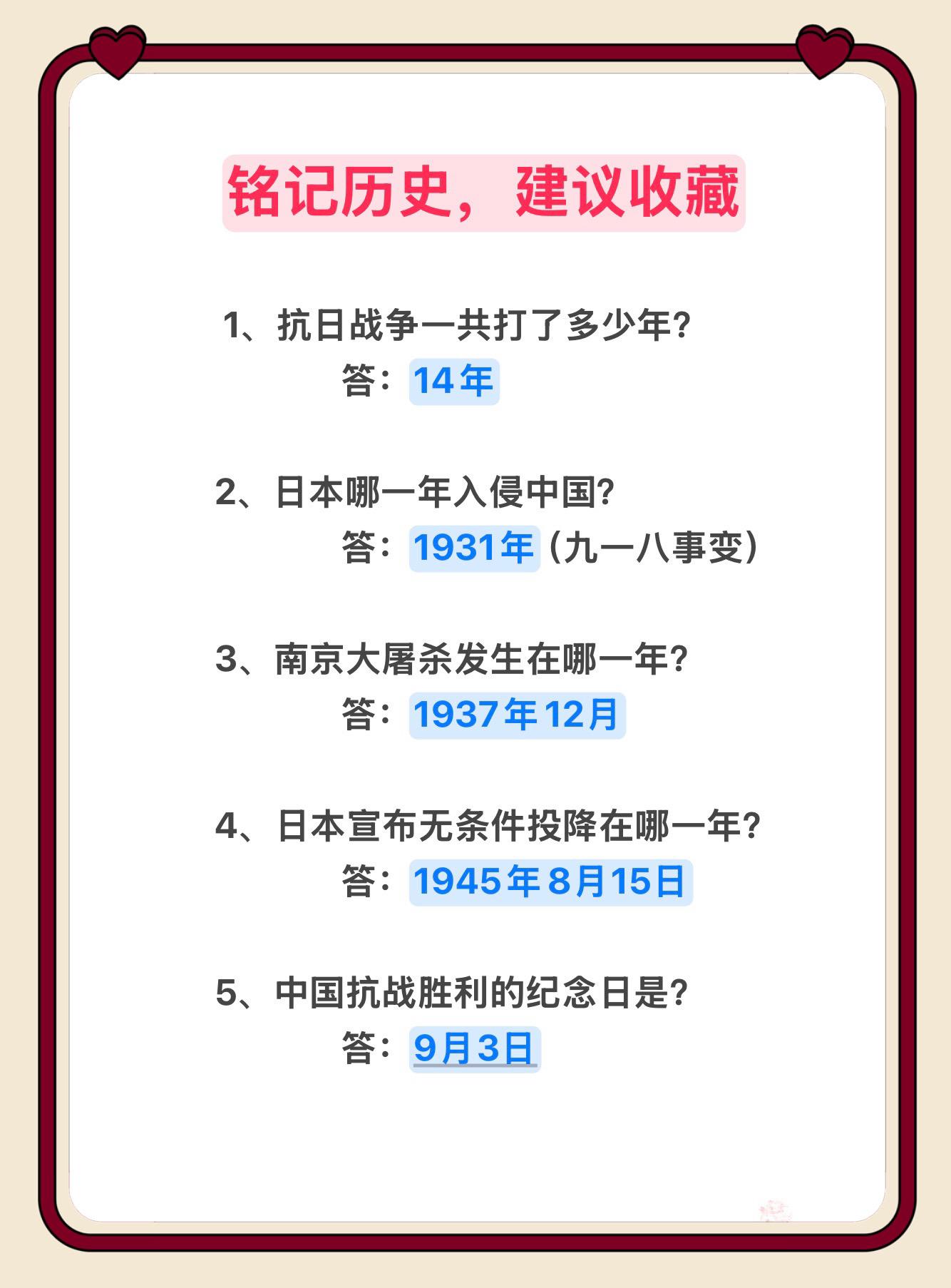 铭记历史，勿忘国耻，吾辈自强！