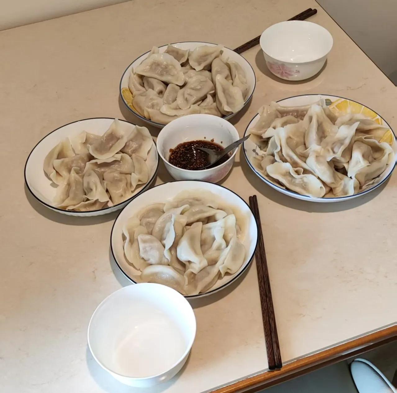 酸菜馅儿的饺子，味美鲜香，地道[赞]