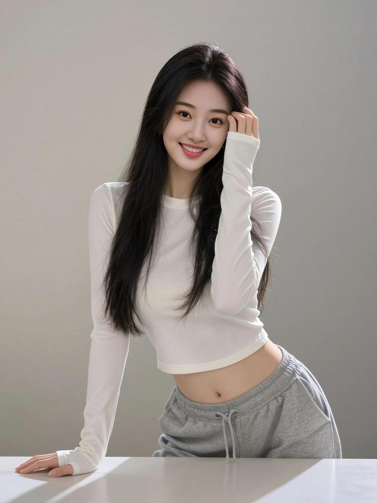 时尚街拍写真 抖音ai创作 高颜值美女