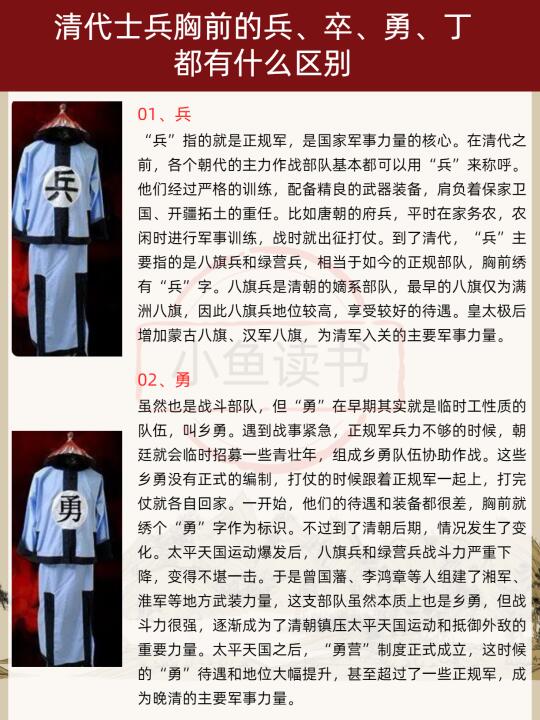 清朝士兵胸前的字都是什么意思？