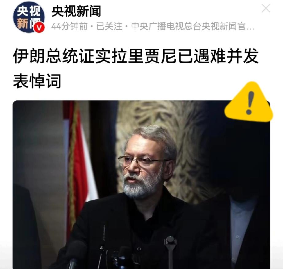 佩泽希齐扬已经证实，拉里贾尼确实在恐怖袭击中遭遇不幸了。拉里贾尼与其儿子在她的女