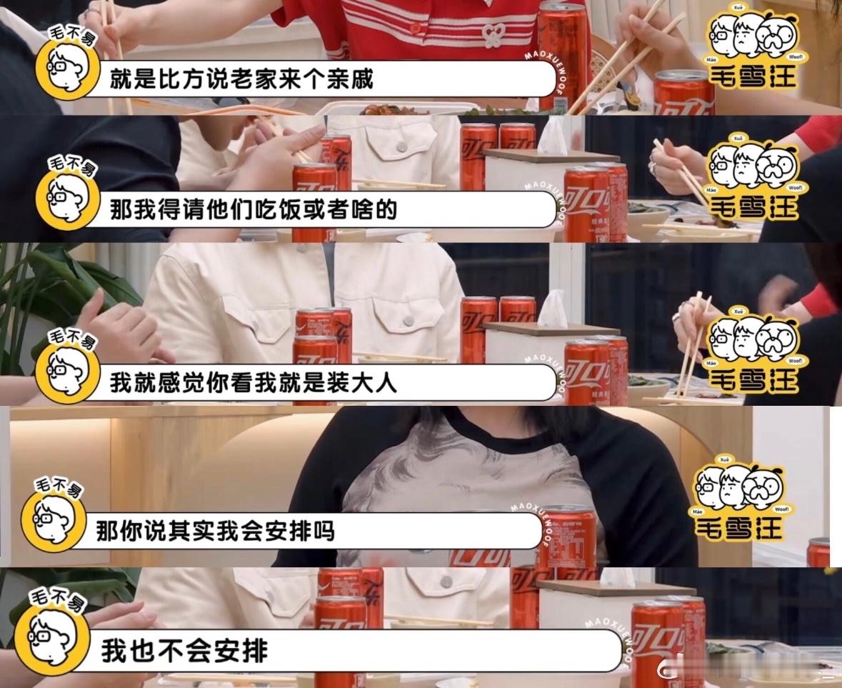 毛雪的细腻经常让我注意到从未在意过的原来大人也会觉得自己做得不好，觉得自己在装大