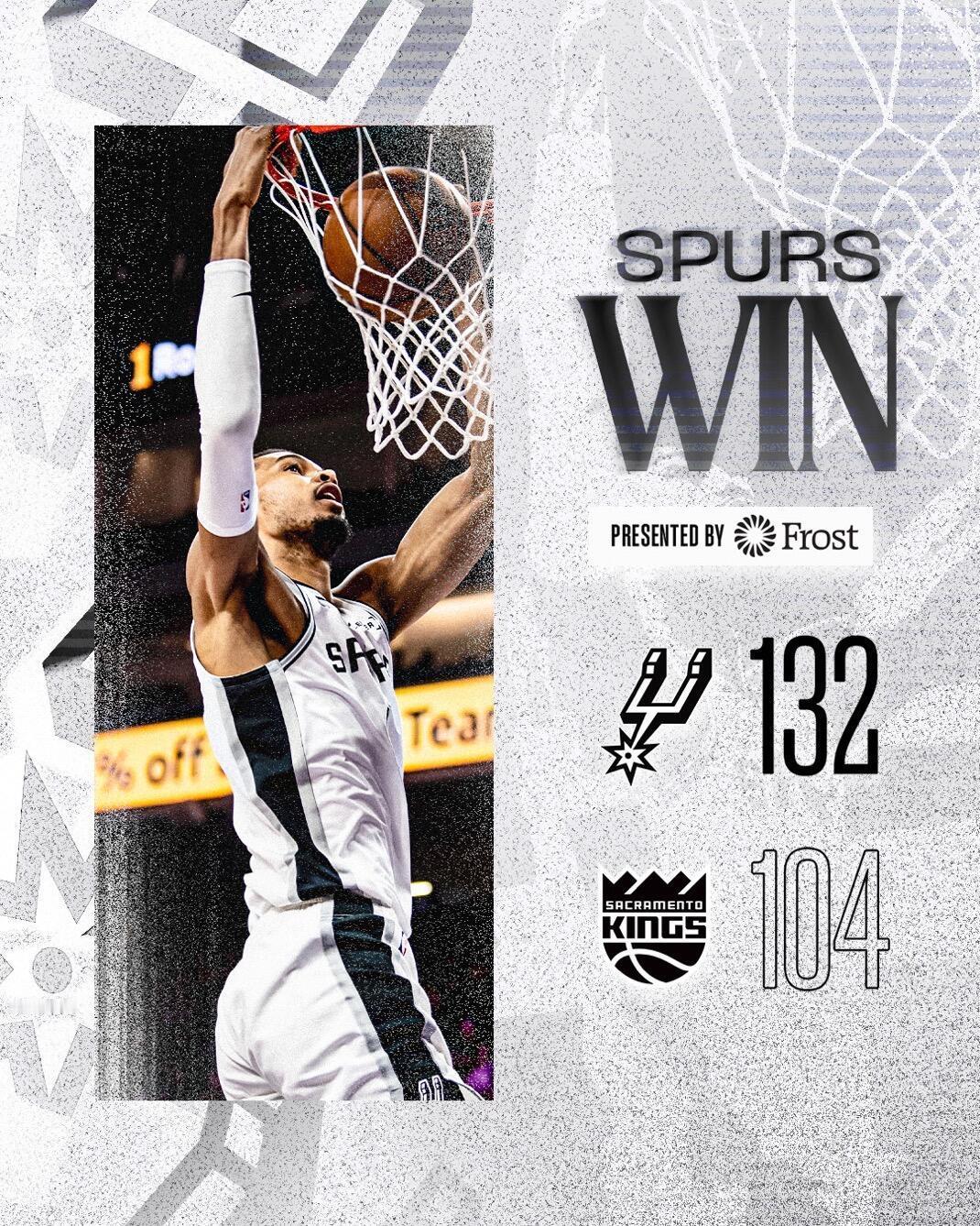 马刺VS国王大胜国王！马刺轻取对手迎三连胜！此役哈珀和科内特迎来复出，但瓦塞尔因